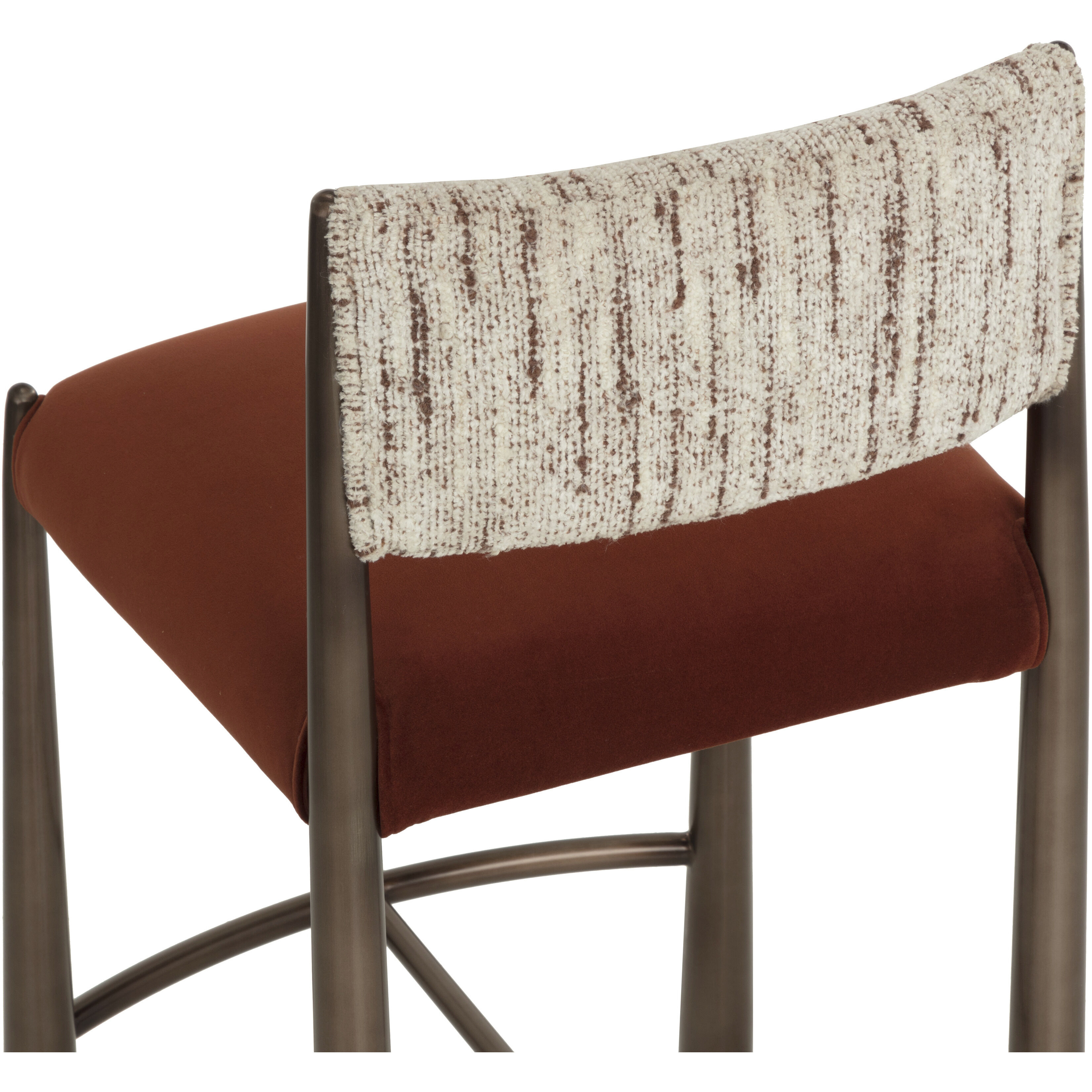 Bayard 36.5 inch Dark Bronze / Meg Rust / Terri Nutmeg Counter Stool